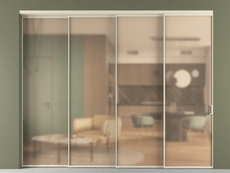 Перегородка Formato внутри проёма телескопик синхро 3