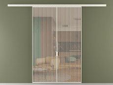 Перегородка Формато вдоль стены 2 створки