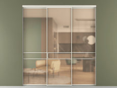 Перегородка Formato внутри проёма 3 створки