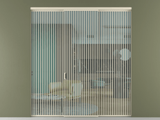 Перегородка Formato внутри проёма трёхстворчатая